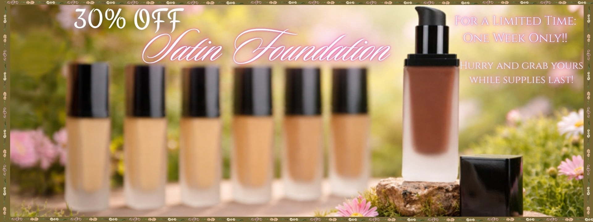 Satin Foundation of Private Label