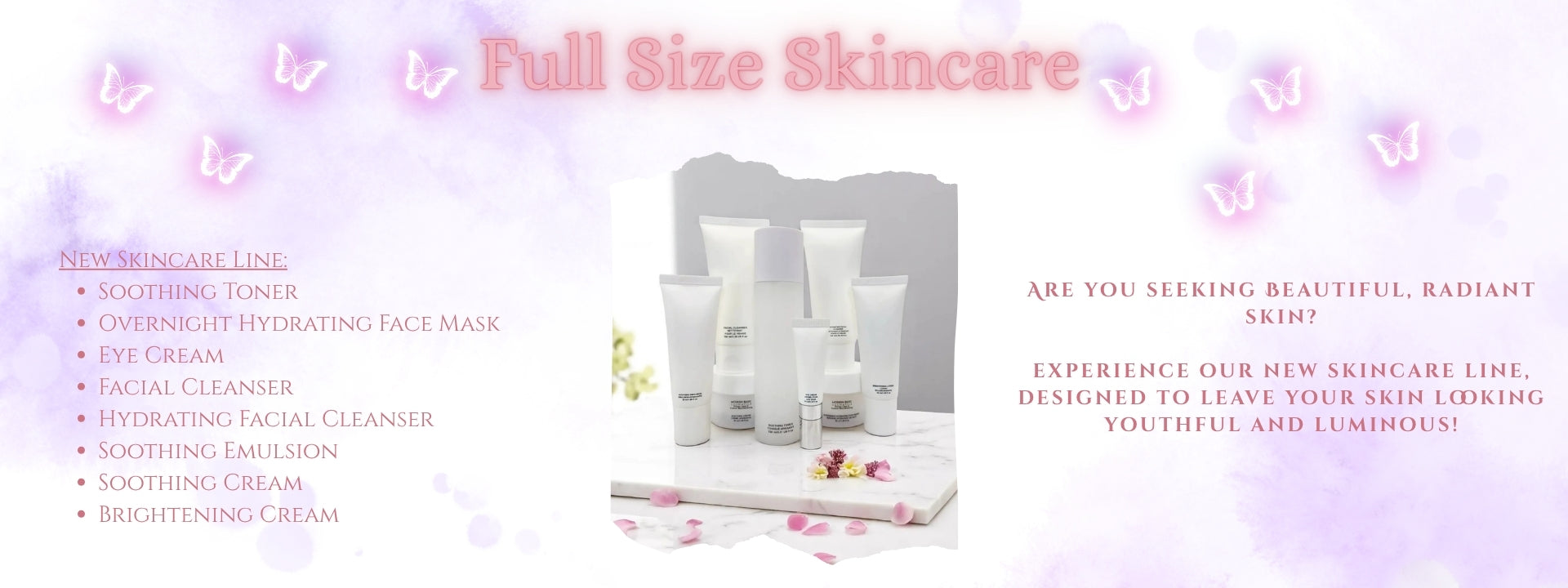 Skincare items of Private Labeling