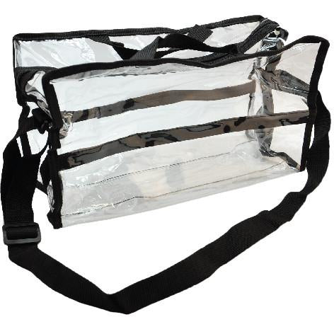 Clear Plastic Tote with Shoulder Strap