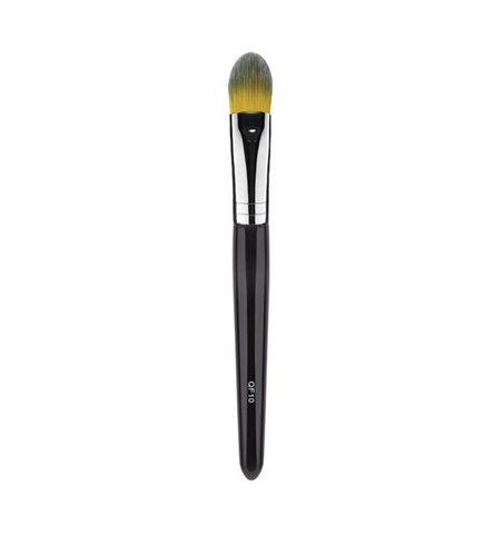 This QF10 brush is constructed with luxurious Japanese nylon which is ideal for picking up and depositing liquid or cream products ono the face. Its perfect size and tapered shape allows for quick application and blending.